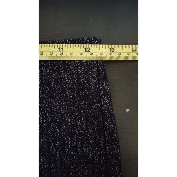 Ann Taylor Loft blue and white specked midi skirt - Picture 4 of 5